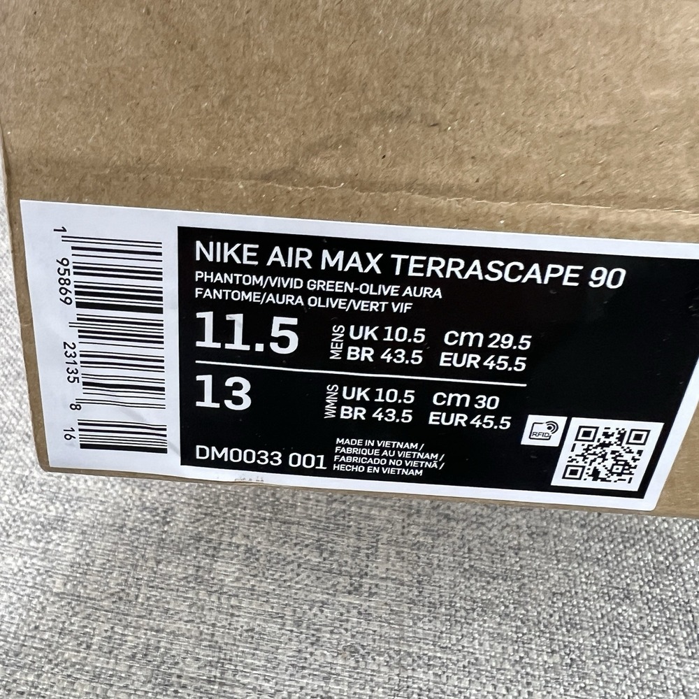 Nike Air Max 90 Terrascape Vivid Green New DM0033-001 Mens Size 11.5 - Picture 10 of 10